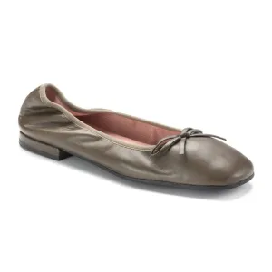 51597 - Green Soft Leather Flats for Teen/Women by Pretty Ballerinas