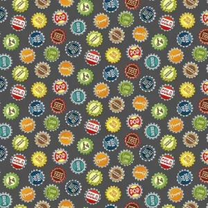 Adventure Awaits by Blank Quilting BOTTLE CAPS/GRAY