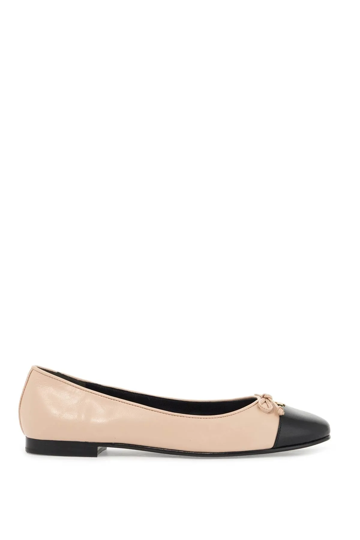 ballet flats with contrasting toe 154512 ROSE PINK / PERFECT BLACK
