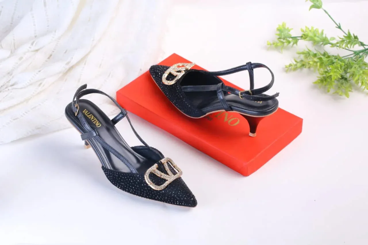 COMBO DEAL - VLOGO SIGNATURE PUMPS & CROSSBODY BAG - BLACK