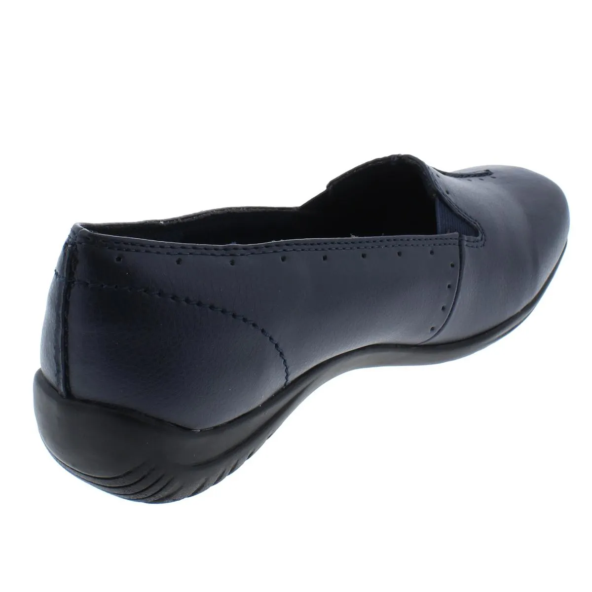 Easy Street Womens Purpose Faux Leather Square Toe Loafers
