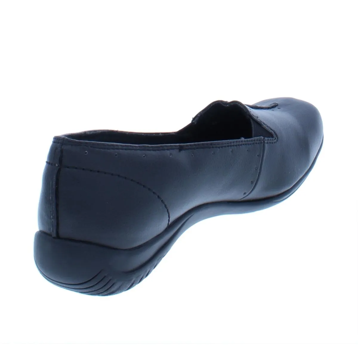 Easy Street Womens Purpose Faux Leather Square Toe Loafers