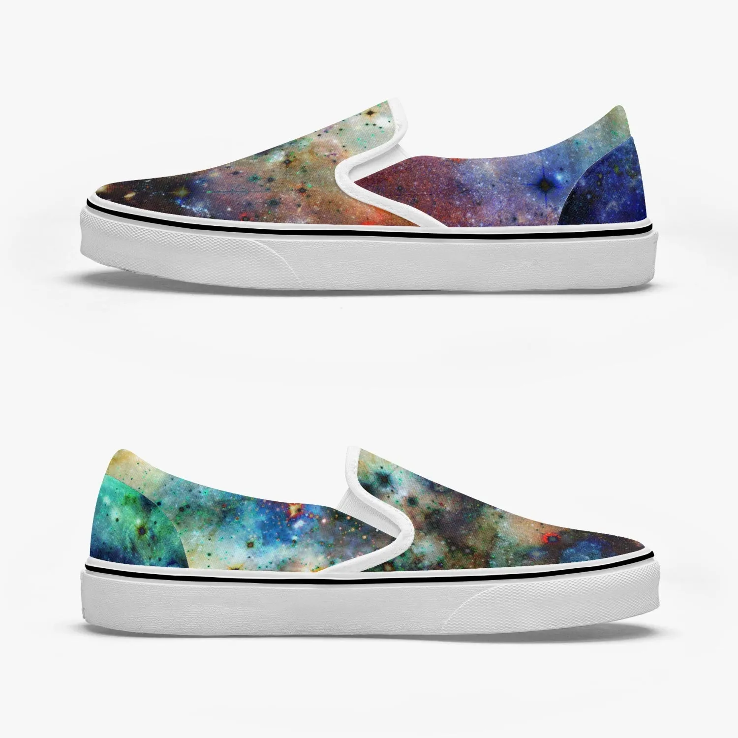 Ishtar Split-Style Psychedelic Slip-On Shoes