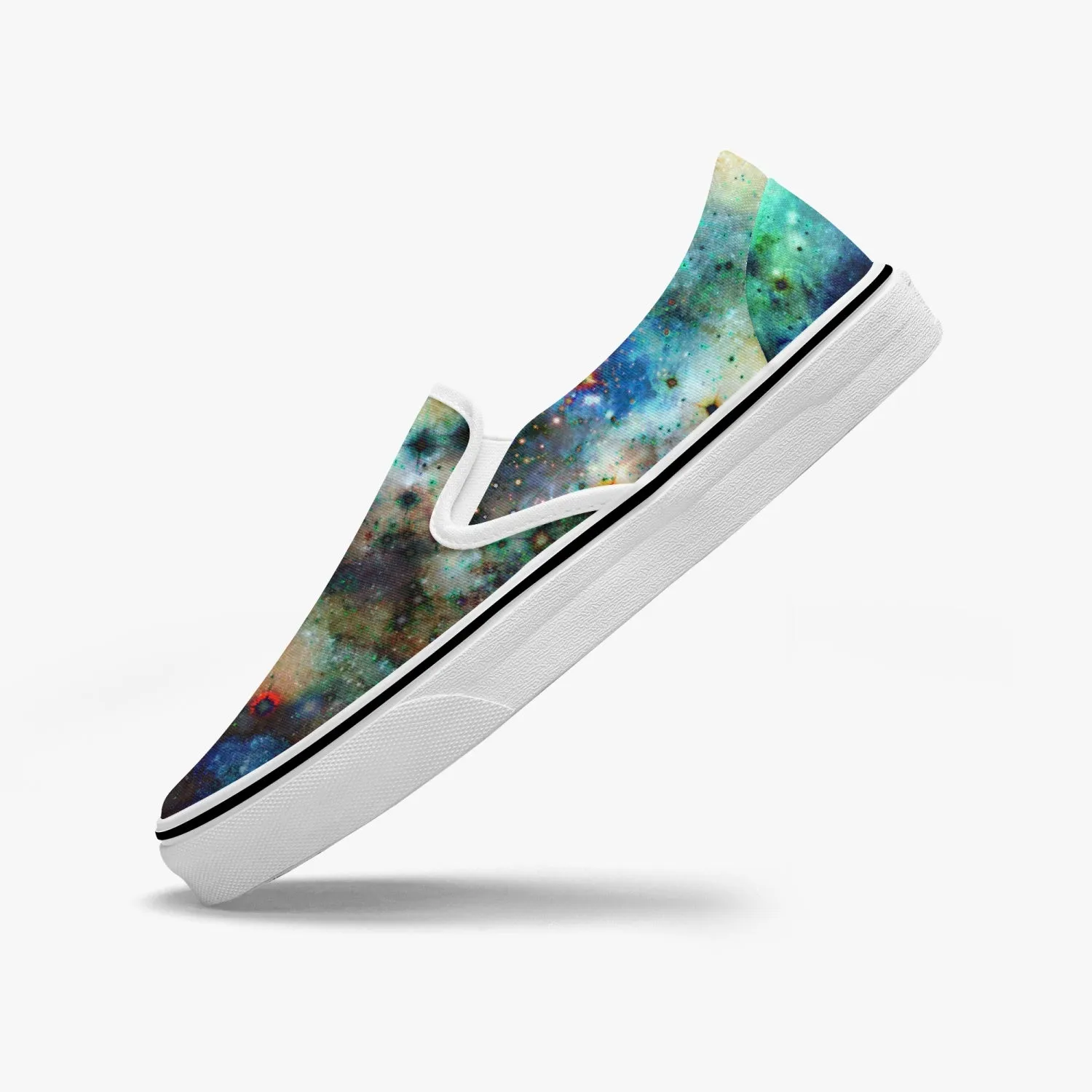 Ishtar Split-Style Psychedelic Slip-On Shoes