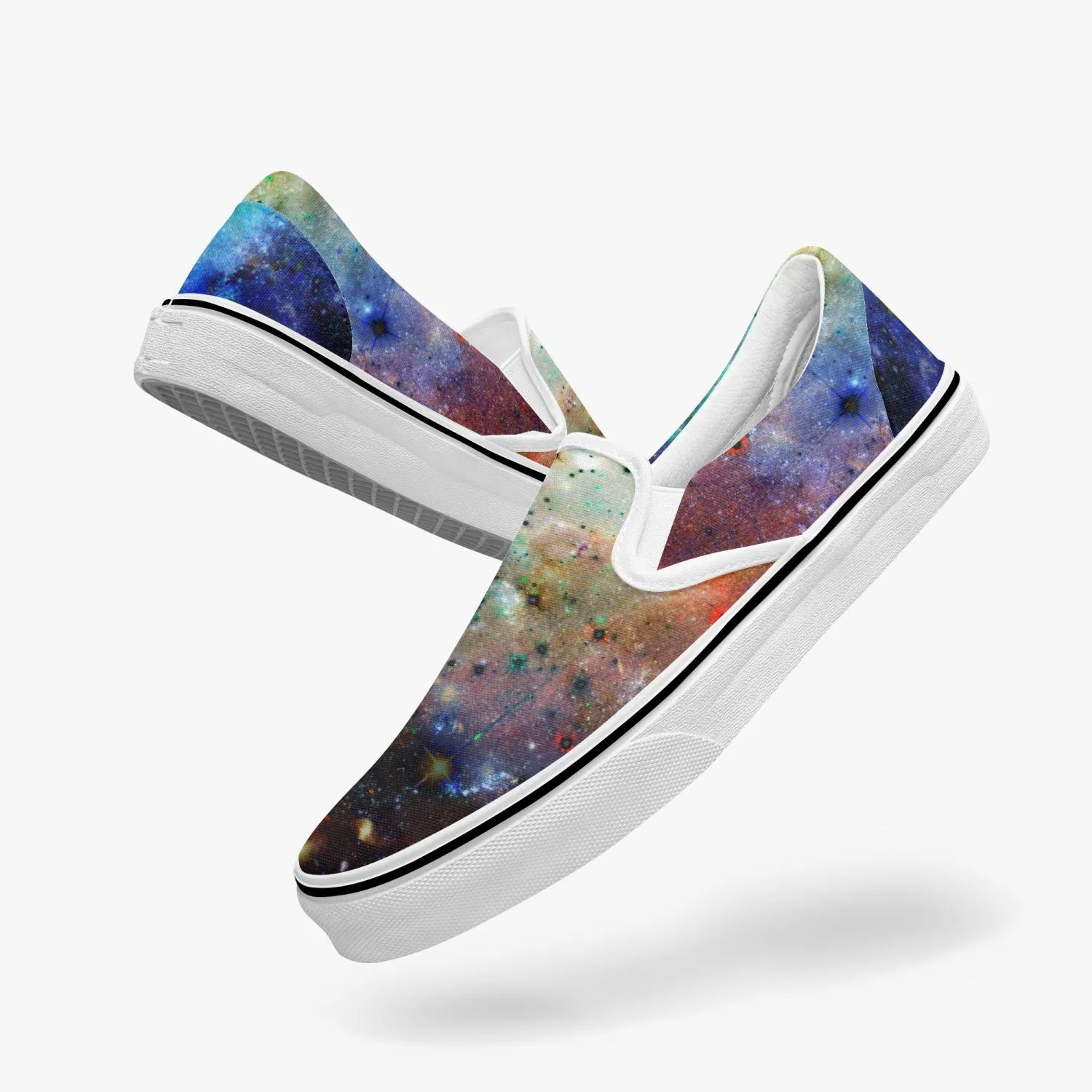 Ishtar Split-Style Psychedelic Slip-On Shoes
