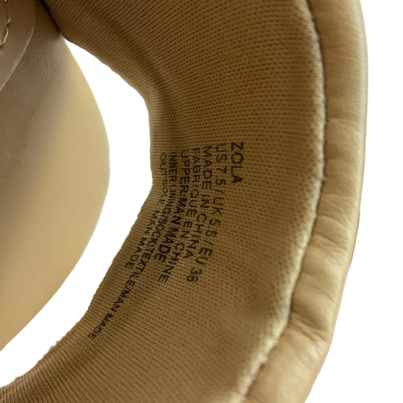 JF Women's Platform Sandals Beige Color Sz 7.5 Pre-Owned