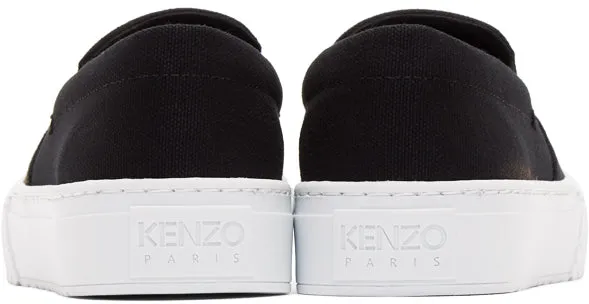 Kenzo Black Tiger K-Skate Slip-On Sneakers