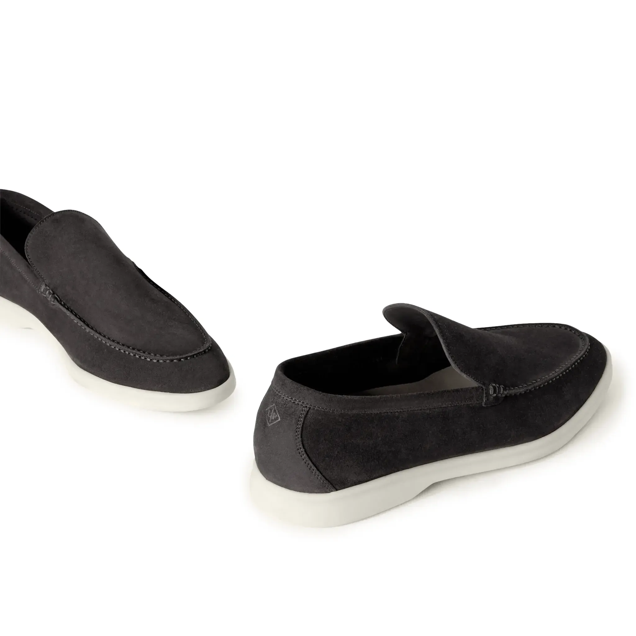 Loro Piana Summer Walk Suede Caviar Loafers