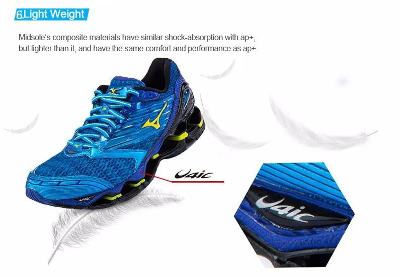 MIZUNO Men Wave PROPHECY 5 Breathable Light Weight Cushioning Jogging Running Shoes Sneakers Sport Shoes