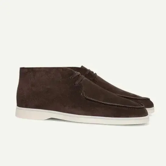 Mocassins en Daim À Lacets