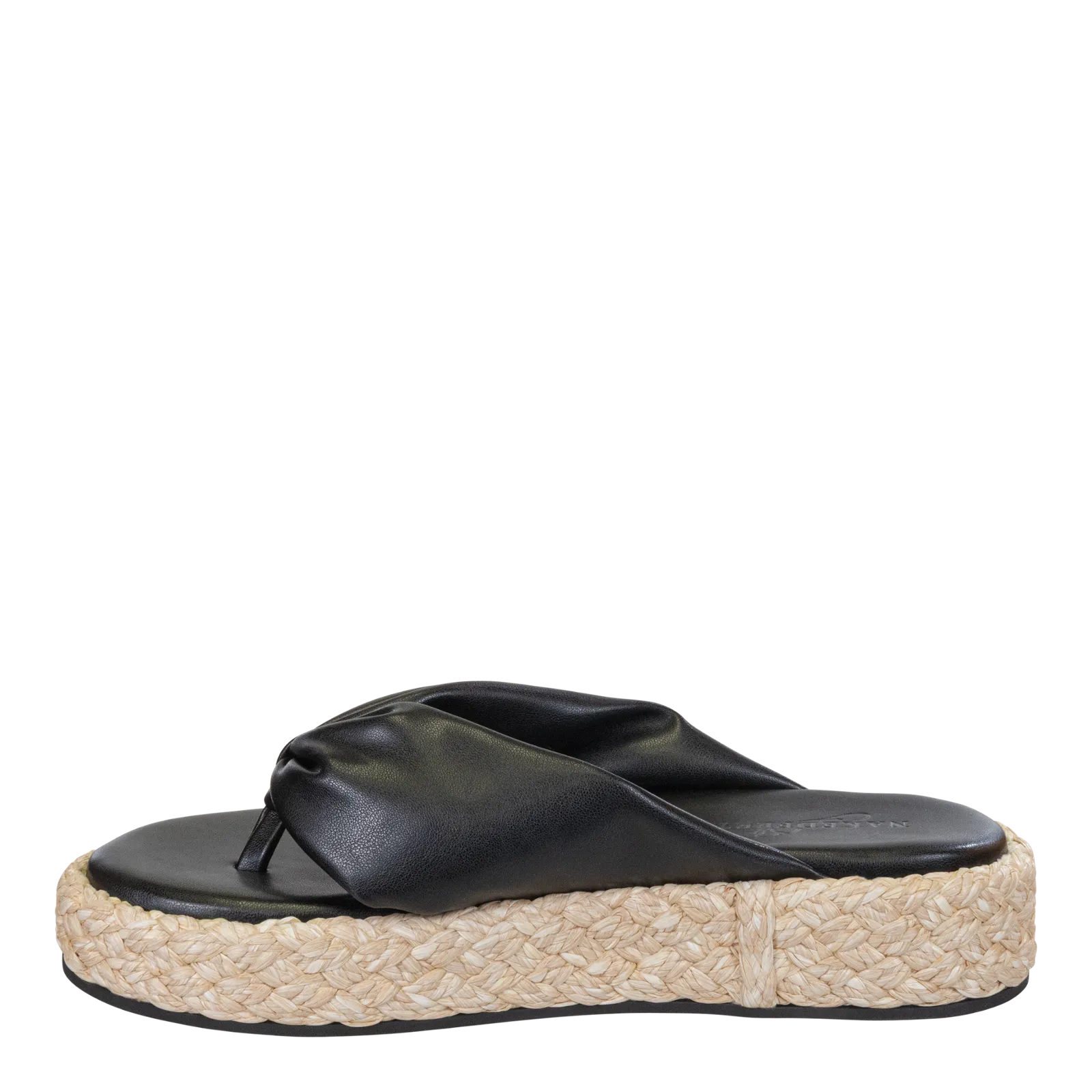 NAKED FEET - COSTA in BLACK Platform Sandals