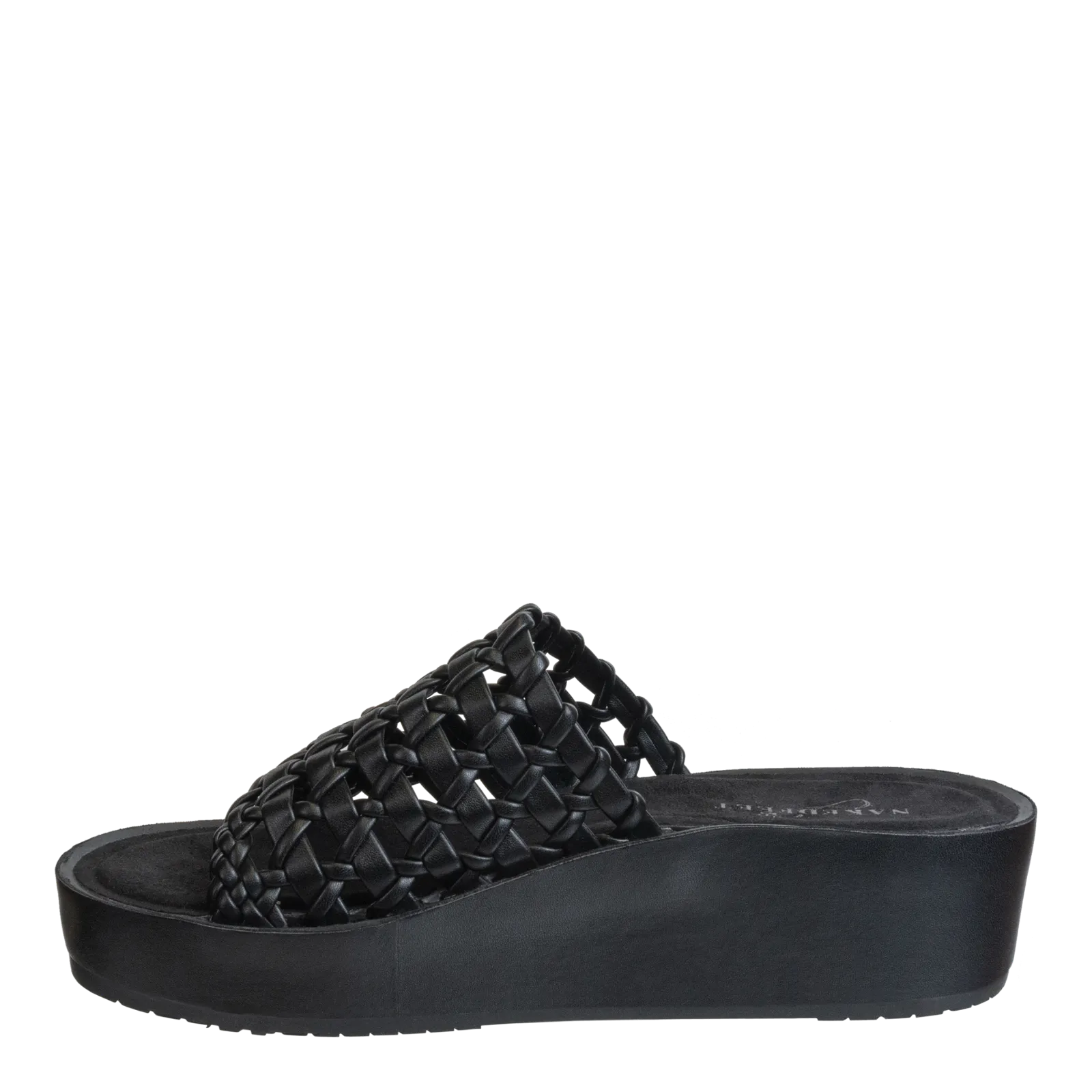 NAKED FEET - CYPRUS in BLACK Platform Sandals
