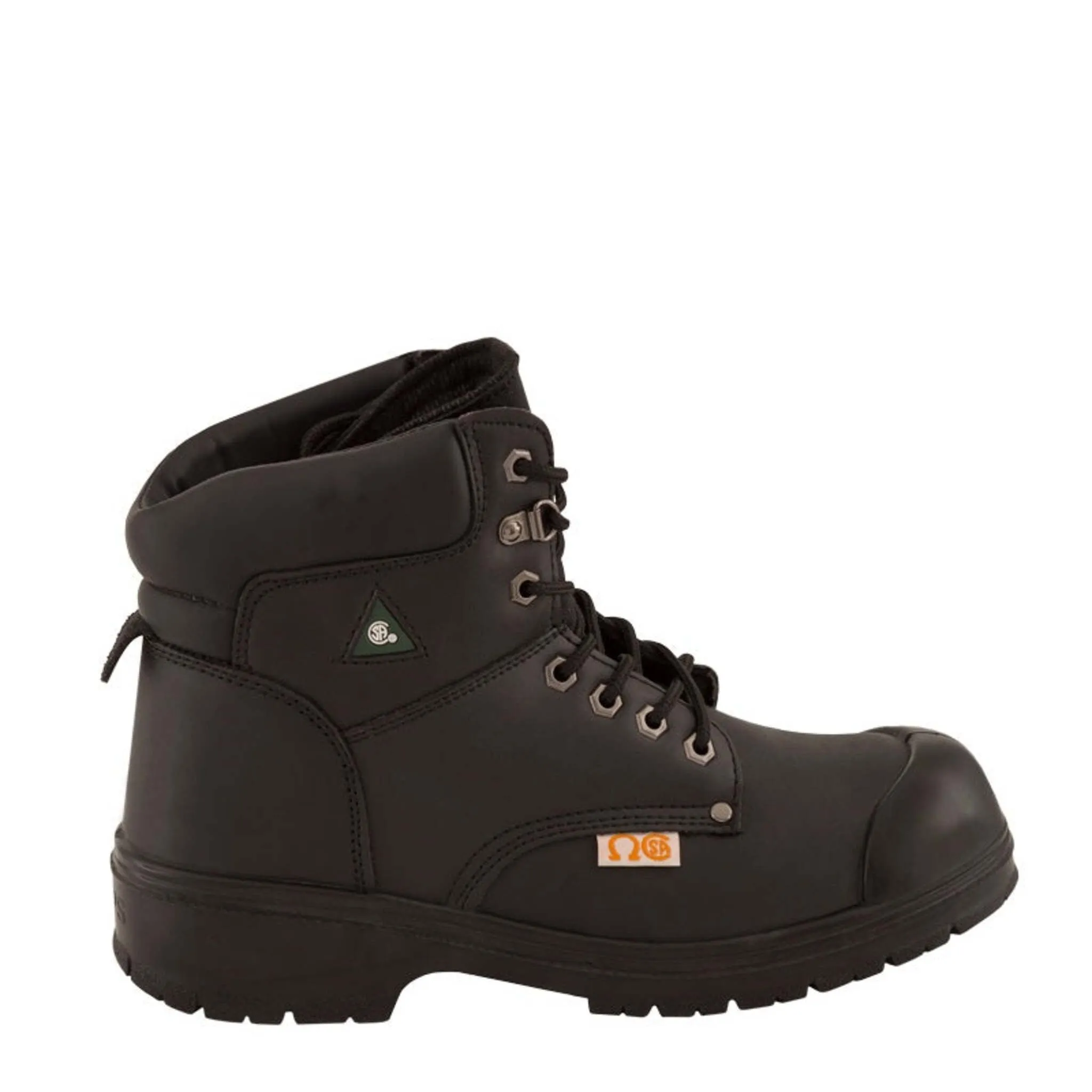 Nats Men's Safety Work Boots S310 | CSA Approved 6" Full Grain Leather Steel Cap and Sole, Durable, Dual Density PU Sole | Sizes 7-13