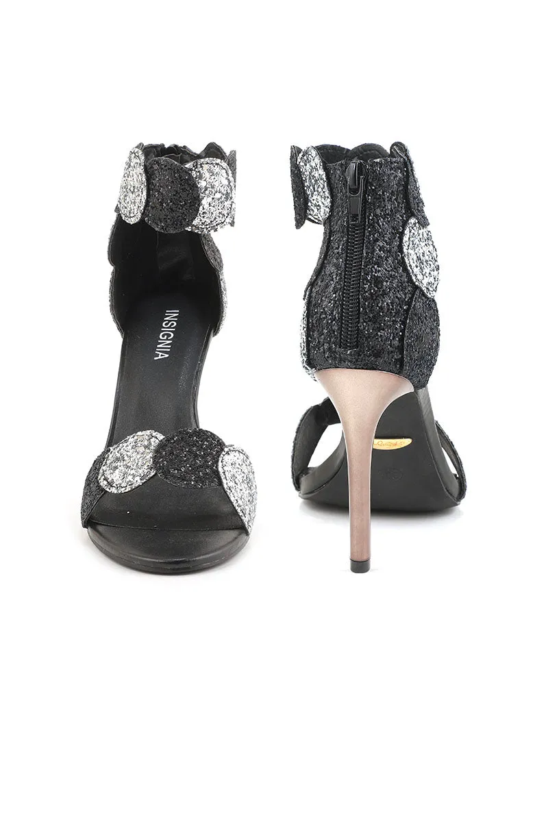 Party Wear Sandal I23654-Black