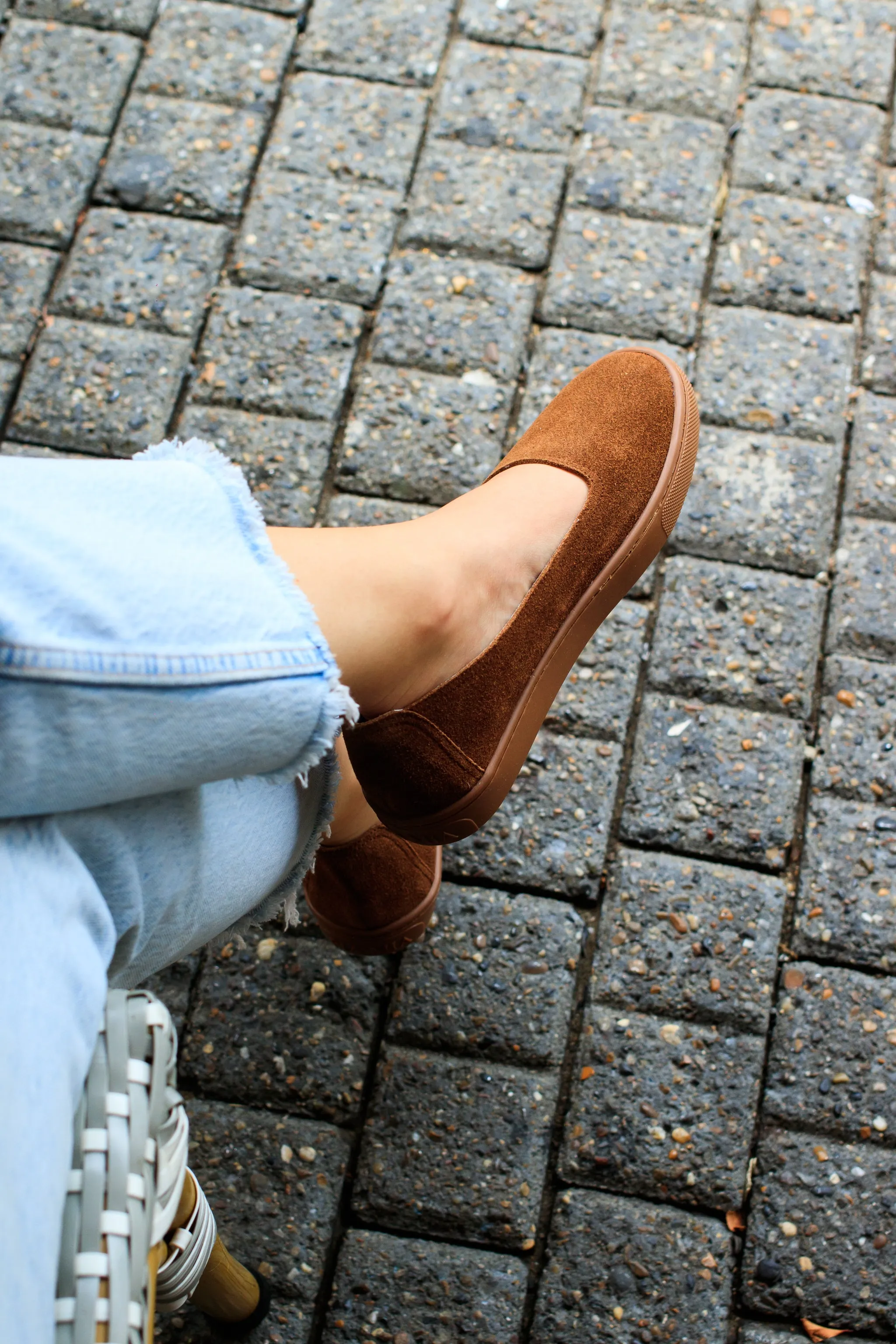 Tobacco Leather Slip-on