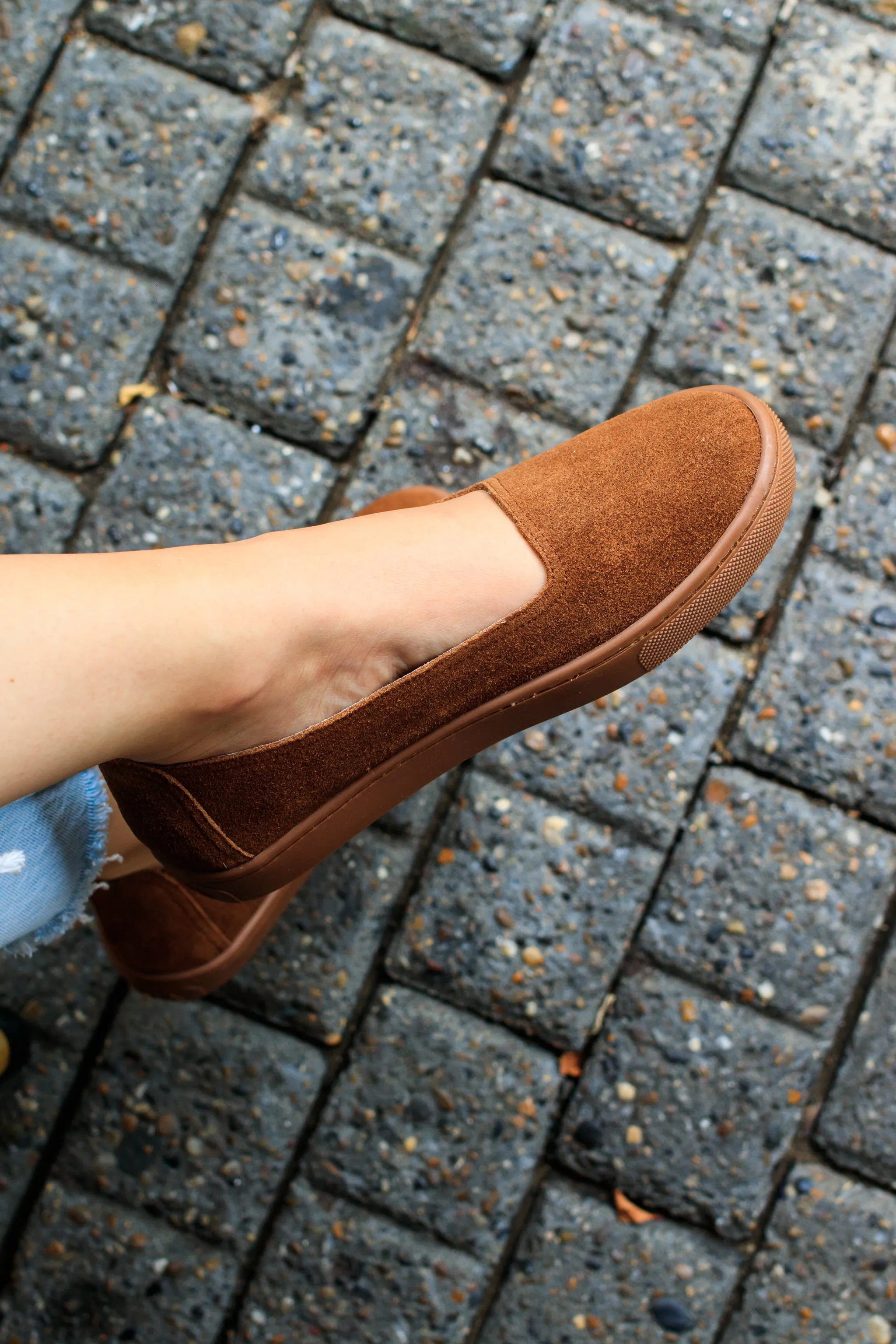 Tobacco Leather Slip-on