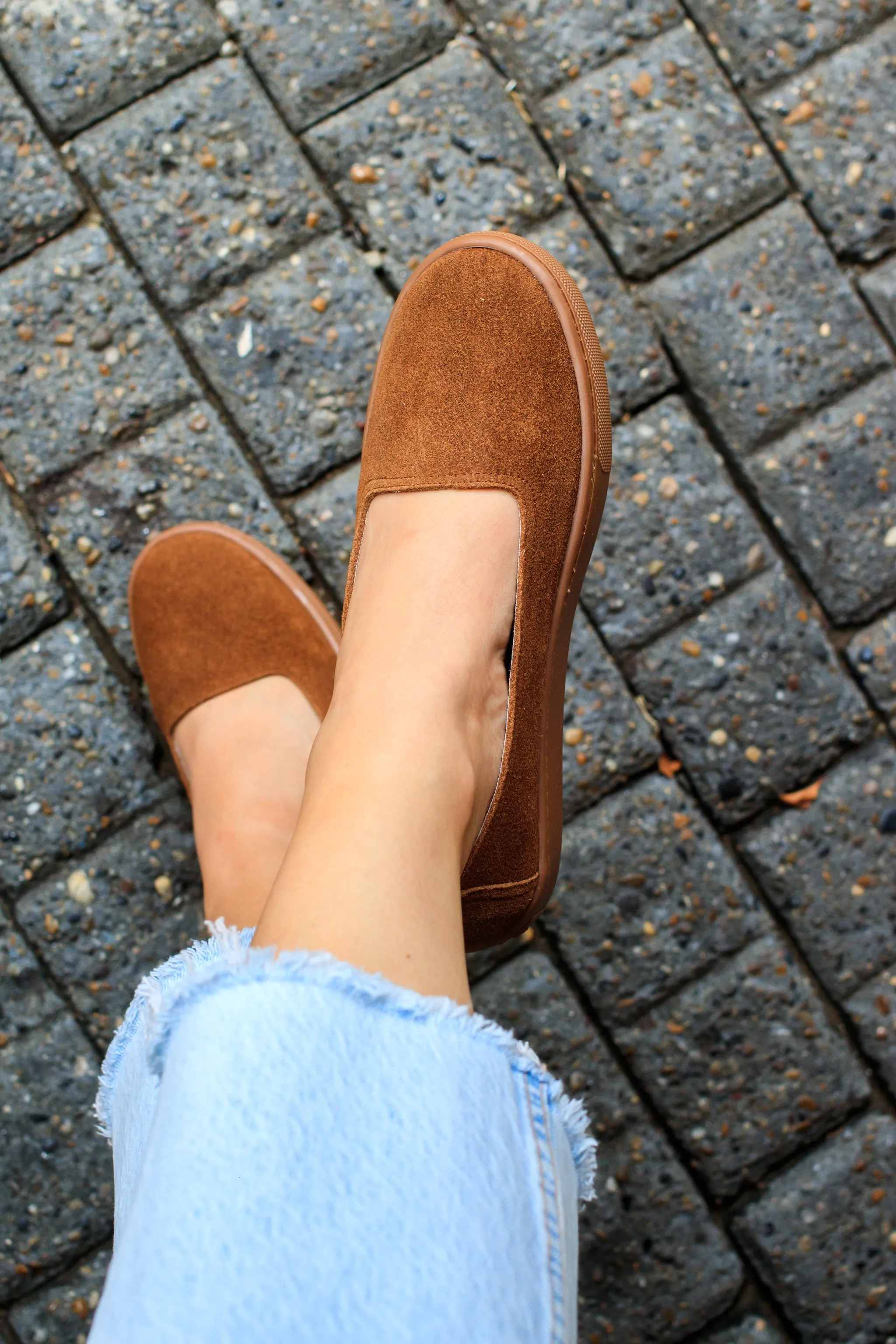 Tobacco Leather Slip-on