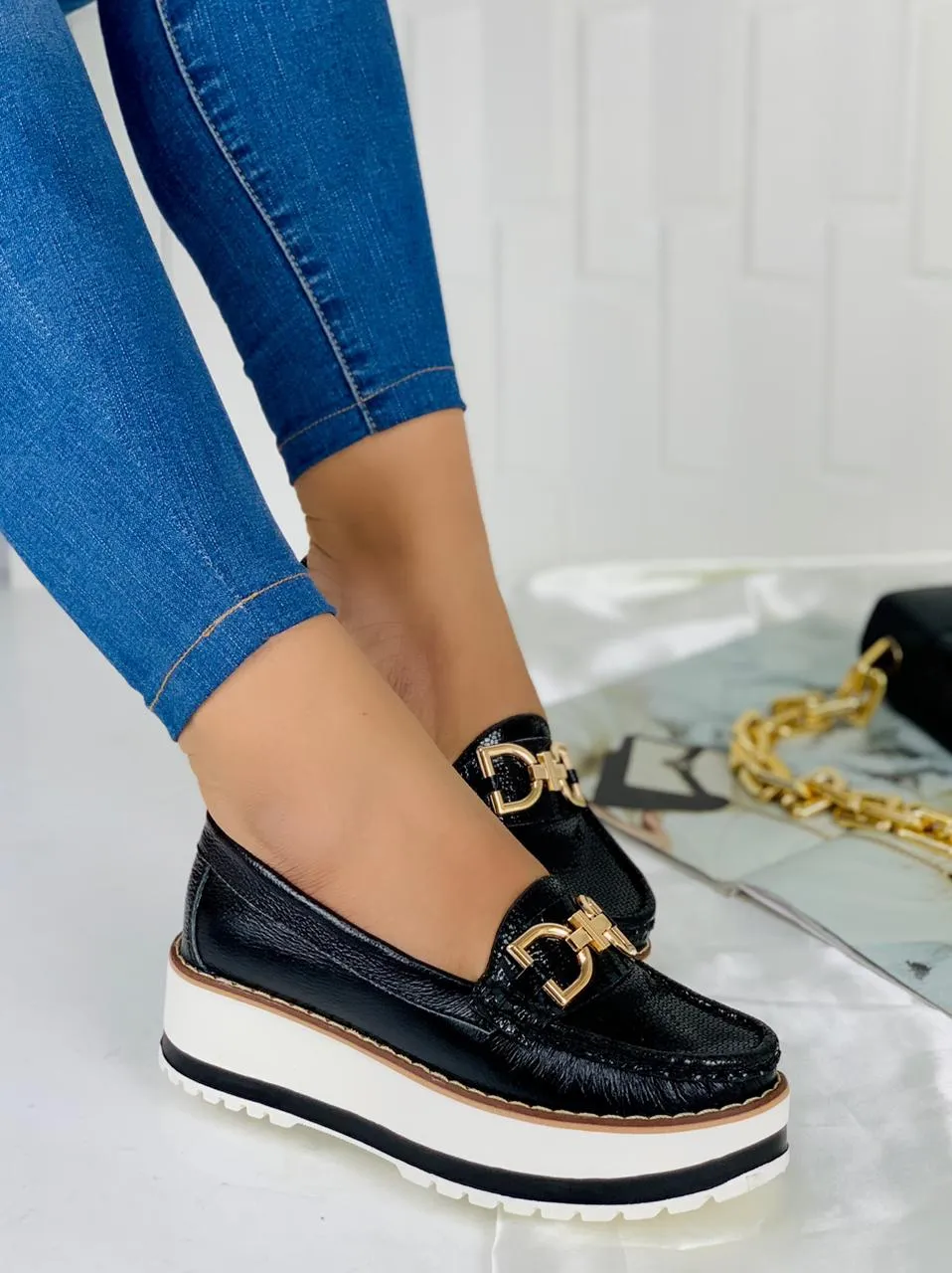 Urban Edge Black Loafers