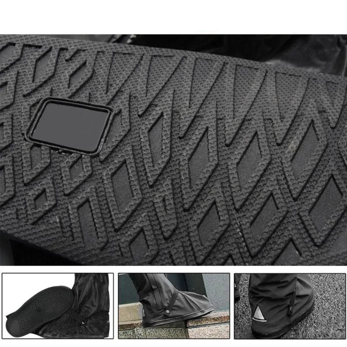 Waterproof Boot Covers - Waterproof Rain Boot Shoe Cover with Reflector