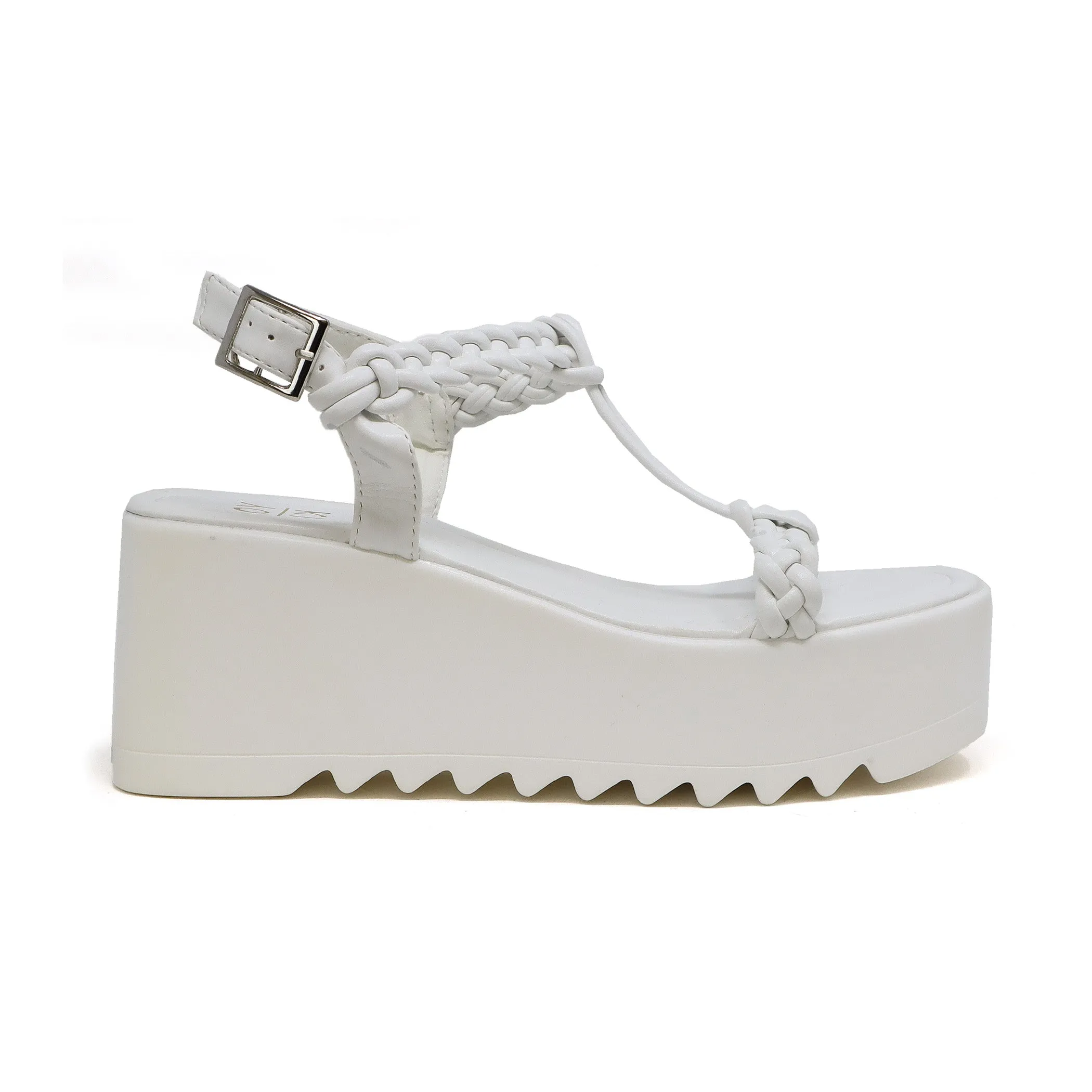 Women’s Bumble-05 Platform Wedge Sandals With Upper Braided Straps