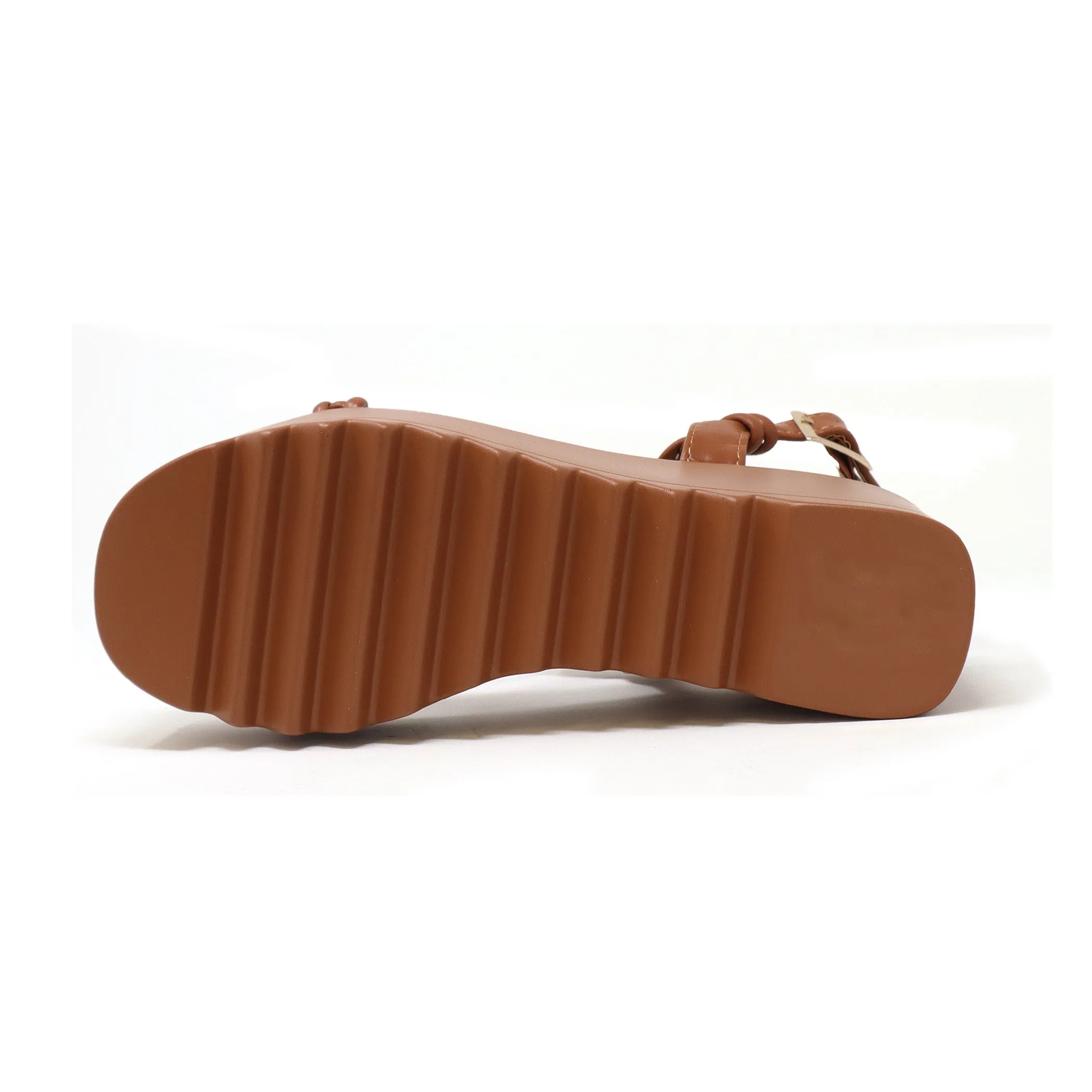 Women’s Bumble-05 Platform Wedge Sandals With Upper Braided Straps