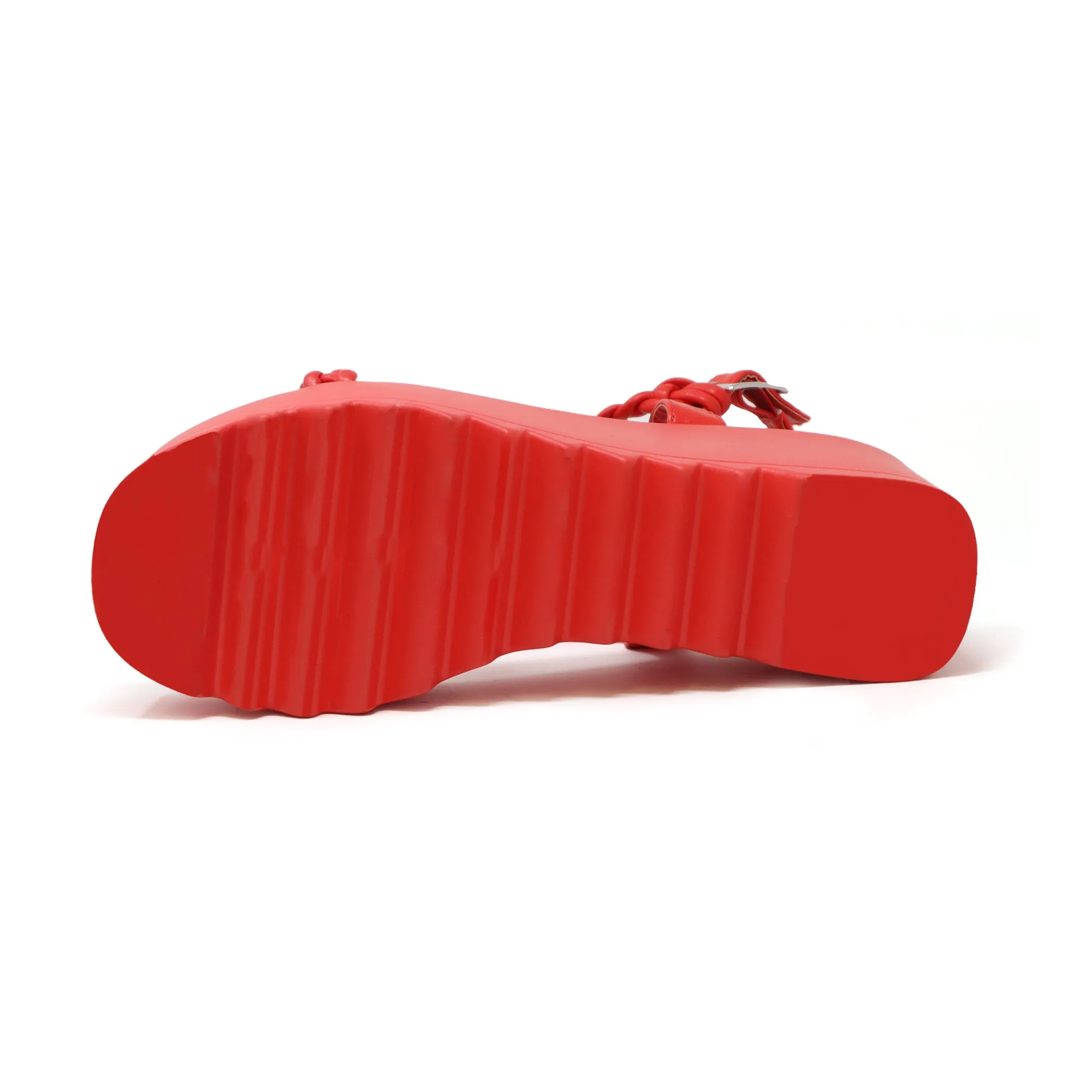 Women’s Bumble-05 Platform Wedge Sandals With Upper Braided Straps